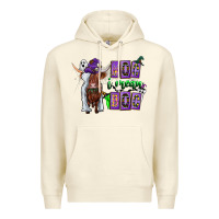 Sandshell Moo I Mean Boo Premium Hoodie - CowhideDigitalArt