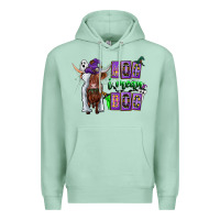 Seafoam Moo I Mean Boo Premium Hoodie - CowhideDigitalArt