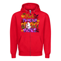 Red thick thighs spooky vibes Zipper Hoodie - AdoDesignShop