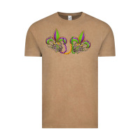 Vintage Coffee skeleton hands mardi gras Vintage Tee - OliviaCreatesArt