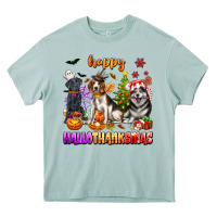 Arona happy hallothanksmas dogs Heavy Core Tee - texasbilliewilder