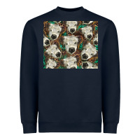 Navy white Scottish calf Heavyweight Sweatshirt - BarkalooDesign