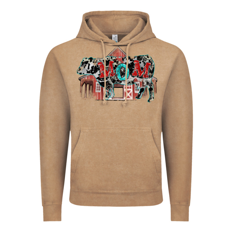 Mom Cow Mother's Day Vintage Hoodie by FaDigitalArtStudio | Teevron