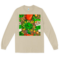 Mushroom coffee cups st. patrick's day with leopard seamless pattern bbs Long Sleeve Tee - BundleAndBundleShop