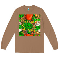 Toasted Coconut coffee cups st. patrick's day with leopard seamless pattern bbs Long Sleeve Tee - BundleAndBundleShop