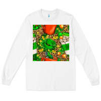 White coffee cups st. patrick's day with leopard seamless pattern bbs Long Sleeve Tee - BundleAndBundleShop
