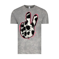 Cloud Rock Black White Dalmatian Peace Sign Vintage Tee - Jasminsmagicworld