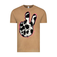 Vintage Camel Black White Dalmatian Peace Sign Vintage Tee - Jasminsmagicworld