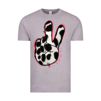 Vintage Zinc Black White Dalmatian Peace Sign Vintage Tee - Jasminsmagicworld