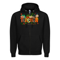 Black fall teacher Zipper Hoodie - AdoDesignShop