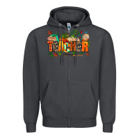 Smoke fall teacher Zipper Hoodie - AdoDesignShop