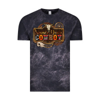 Cloud Black simmer down cowboy olivia Vintage Tee - OliviaCreatesArt