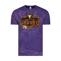 Cloud Purple simmer down cowboy olivia Vintage Tee - OliviaCreatesArt
