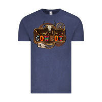 Vintage Denim simmer down cowboy olivia Vintage Tee - OliviaCreatesArt