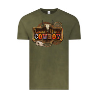Vintage Olive simmer down cowboy olivia Vintage Tee - OliviaCreatesArt
