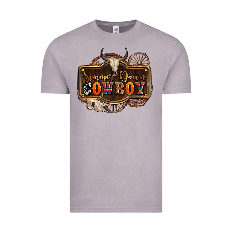 Simmer Down Cowboy Olivia Vintage Tee by OliviaCreatesArt | Teevron