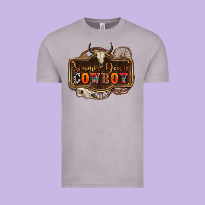 Simmer Down Cowboy Olivia Vintage Tee Designed By Oliviacreatesart