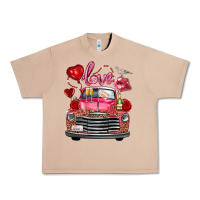 Burro Western Valentines Day Truck Love Bird Letter Urban Heavy Tee - FaDigitalArtStudio