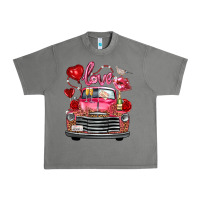 Tornado Western Valentines Day Truck Love Bird Letter Urban Heavy Tee - FaDigitalArtStudio