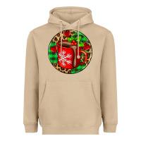 Mushroom christmas hot chocolate and candies Heavyweight Hoodie - AdoDesignShop