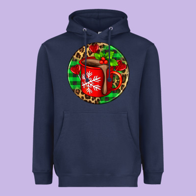 Christmas Hot Chocolate And Candies Heavyweight Hoodie Designed By Adodesignshop