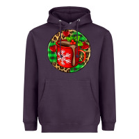 Plum christmas hot chocolate and candies Heavyweight Hoodie - AdoDesignShop
