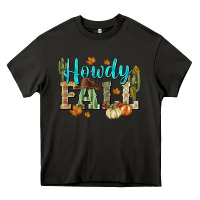 Asphalt Western howdy Fall Heavy Core Tee - NancyCooperArtShop