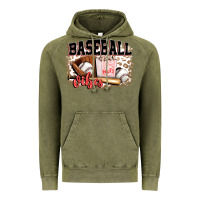 Vintage Olive baseball vibes Vintage Hoodie - FaDigitalArtStudio