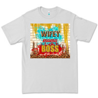 Dove Grey wifey mama boss Premium Tee - TumblerDesignByShophia