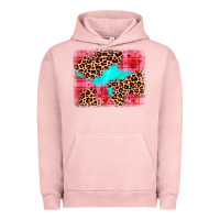 Pigment Salmon valentine's day leopard background Urban Hoodie - JahusDesignShop