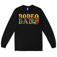 Black Western Rodeo Dad Long Sleeve Tee - BundleAndBundleShop