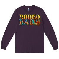 Plum Western Rodeo Dad Long Sleeve Tee - BundleAndBundleShop