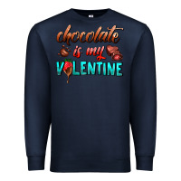 Navy chocolate is my valentine Premium Sweatshirt - AdoDesignShop