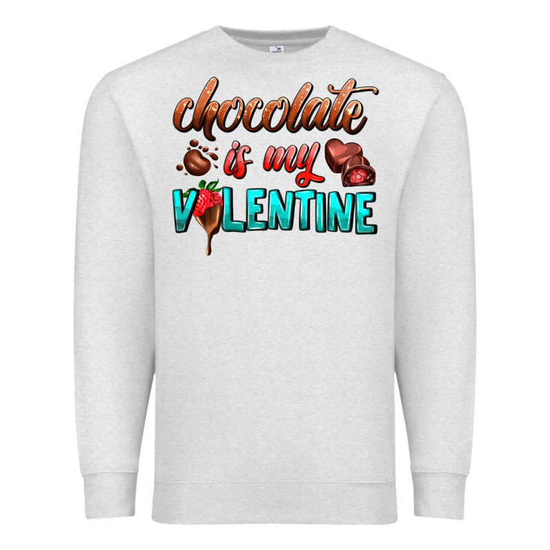 Chocolate Is My Valentine Premium Sweatshirt by AdoDesignShop | Teevron