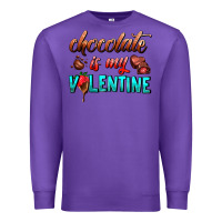 Purple chocolate is my valentine Premium Sweatshirt - AdoDesignShop