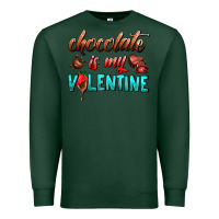 Sports Green chocolate is my valentine Premium Sweatshirt - AdoDesignShop