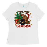 White tis the season Ladies Tee - CowGirlArtShop