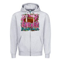 Heather Grey tackle breast cancer Zipper Hoodie - AdoDesignShop