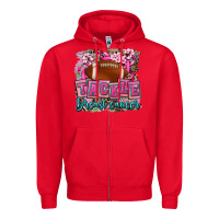 Red tackle breast cancer Zipper Hoodie - AdoDesignShop