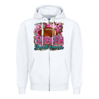 White tackle breast cancer Zipper Hoodie - AdoDesignShop