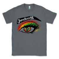 Charcoal Heather juneteenth eyelash cowgirl Classic Tee - CowGirlArtShop