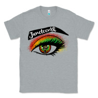 Heather Grey juneteenth eyelash cowgirl Classic Tee - CowGirlArtShop
