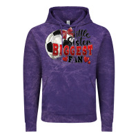 Cloud Purple little sister biggest fan soccer Vintage Hoodie - FaDigitalArtStudio