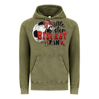 Vintage Olive little sister biggest fan soccer Vintage Hoodie - FaDigitalArtStudio