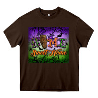 Chocolate Brown Home sweet home Heavy Core Tee - NancyCooperArtShop