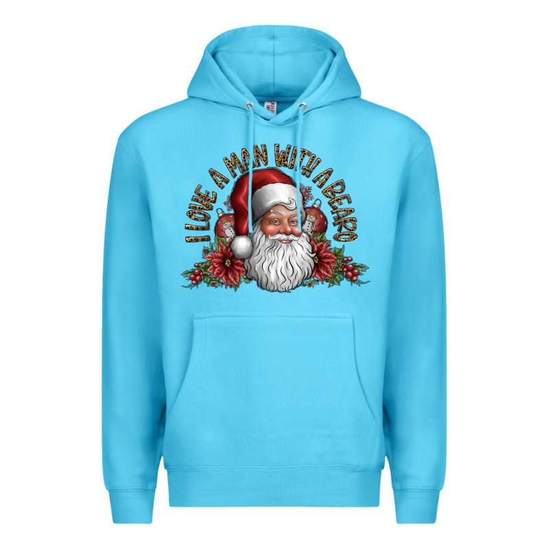 I Love A Man With A Bearo Premium Hoodie by CowhideDigitalArt | Teevron