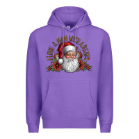 Purple i love a man with a bearo Premium Hoodie - CowhideDigitalArt