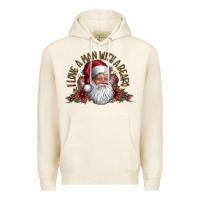 Tofu i love a man with a bearo Premium Hoodie - CowhideDigitalArt