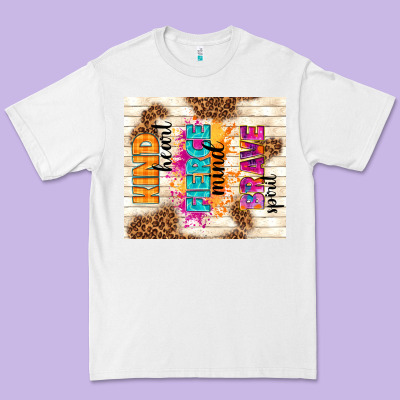 Kind Heart Fierce Mind Brave Spirit Premium Tee Designed By Tumblerdesignbyshophia
