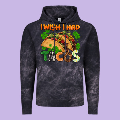 I Wish I Had Tacos St. Patrick's Day Vintage Hoodie Designed By Fadigitalartstudio